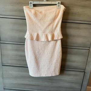 Zara tweed peplum dress